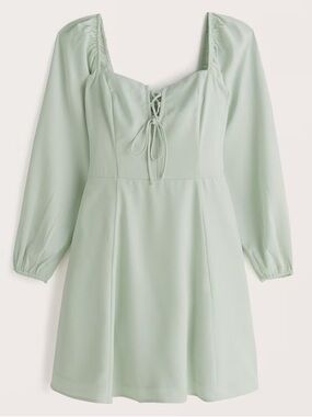 NWT A&F Long-Sleeve Lace-Up Flirty
Mini Dress SP